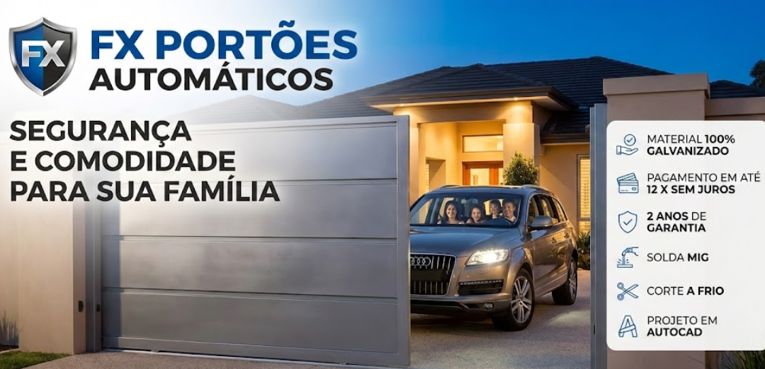 FX Portões: Referência em Portão Automático na Vila Romana
