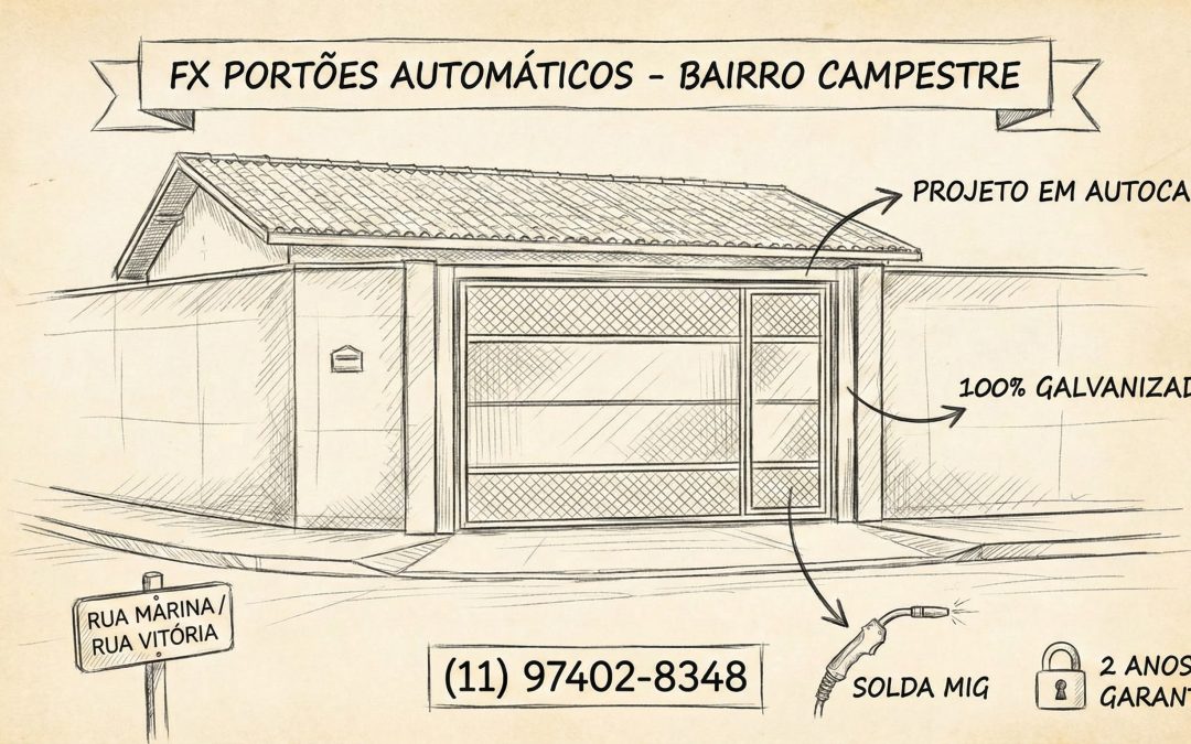 FX Portões no Bairro Campestre, Santo André: Excelência em Portões Automáticos Eletrônicos